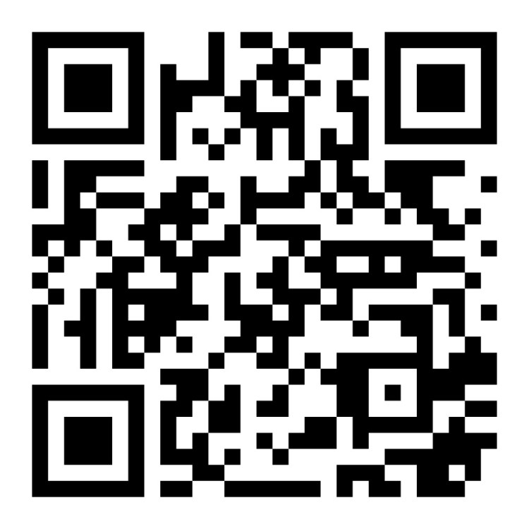 QR code to Pam Asberry's website with resources for the rhapsody